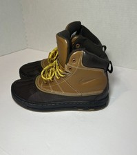 Nike ACG Woodside Youth Waterproof Hiking Boots 415077-200 Size 6Y Tan Brown