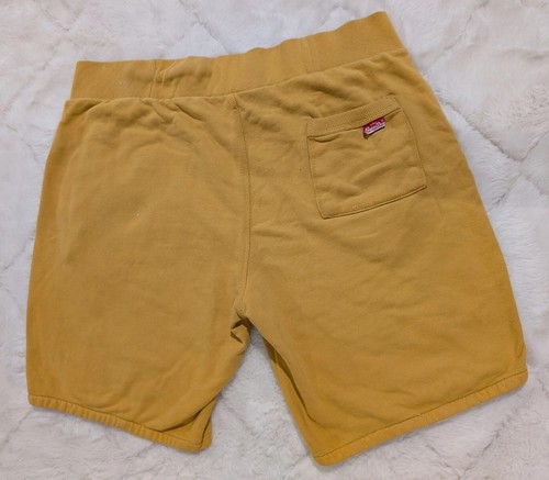 Superdry Trackster Lite Shorts Herren XL Gelb Mid-Rise Gummibund Pull On - Bild 5 von 14