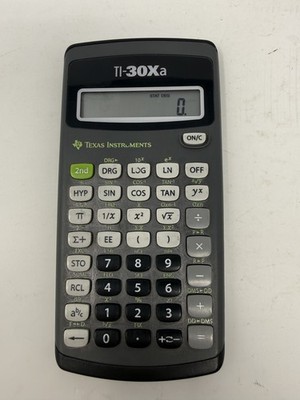 Texas Instruments TI-30Xa Scientific Calculator 1-Line LCD Display Tested