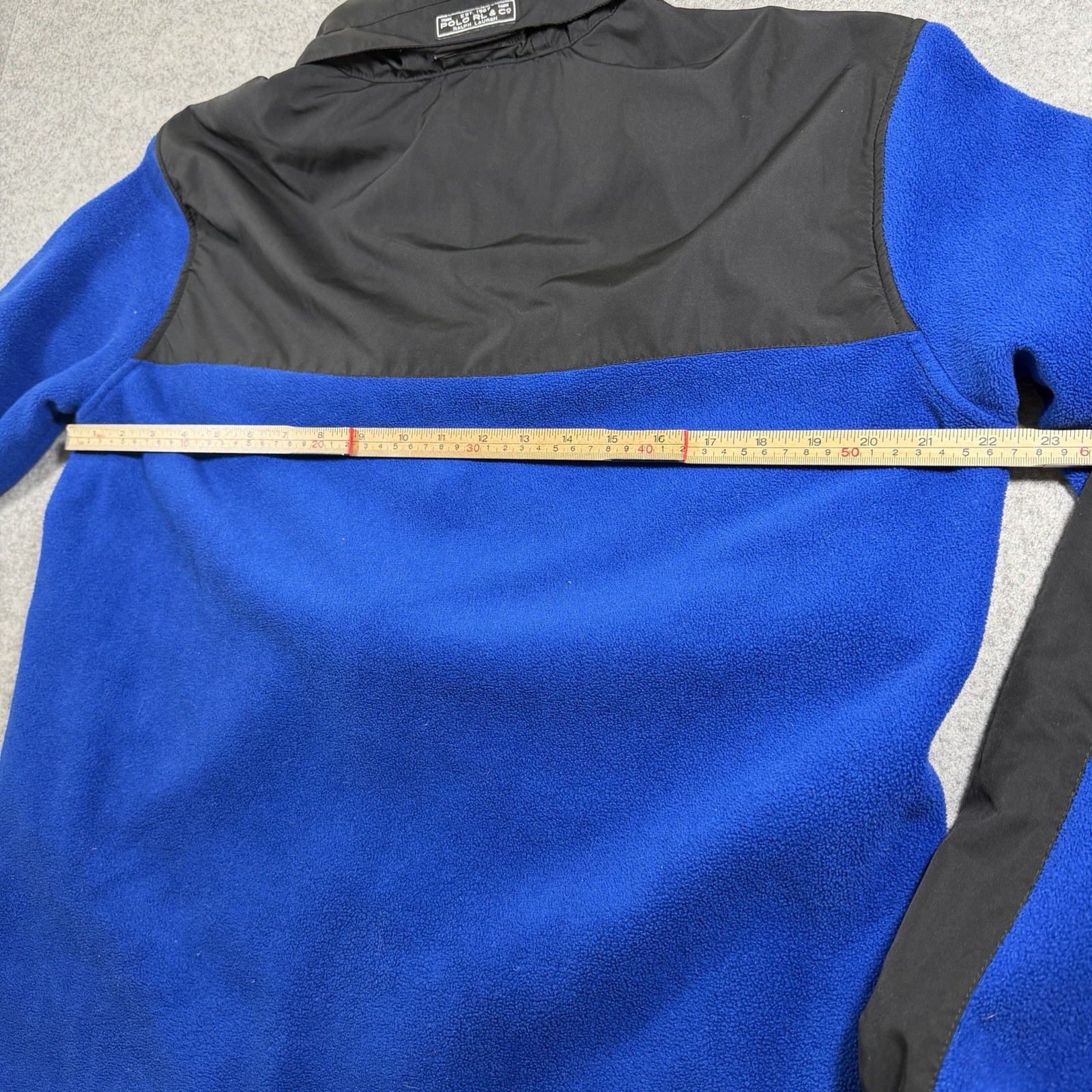 Vintage Polo Ralph Lauren Polartec Hooded Fleece Jacket Mens M Blue Full Zip thumbnail 6