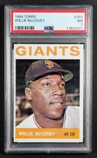 1964 Topps Baseball #350 Willie McCovey San Francisco Giants PSA NM 7