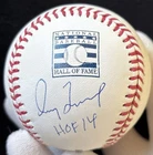 Greg Maddux Signed PEARL WHITE OML Hall of Fame Baseball w/ "HOF 2014" (JSA)