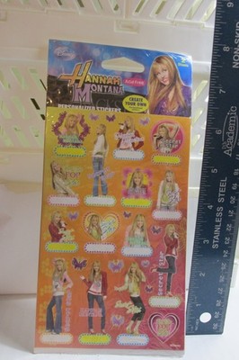 NEW IN PACKAGE 2 SHEET  MILEY CYRUS HANNAH MONTANA STICKERS