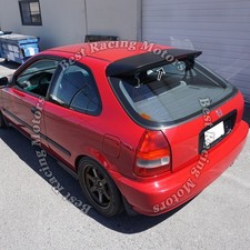 For 1996-2000 Honda Civic 3dr Hatch Spn Style Roof Spoiler Wing Abs Red Led For 1996-2000 Honda Civic 3dr Hatch Spn Style Roof Spoiler Wing Abs Red Led