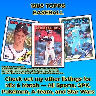 1988 Topps Baseball Cards Complete Your Set (#'s 601-792) - U PICK - $0.99 NM-MT