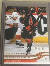 Logan Stankoven 2025/26 Upper Deck UD EXCLUSIVE 061/100