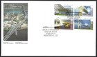 🍁Canada  #1573a  Block   "CANADIAN BRIDGES"    Brand New 1995 First Day Cover