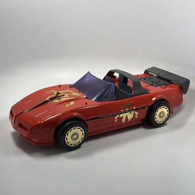 Rare VTG 1986 Kenner Ruby Spears Chuck Norris Karate Commandos Red Corvette Car