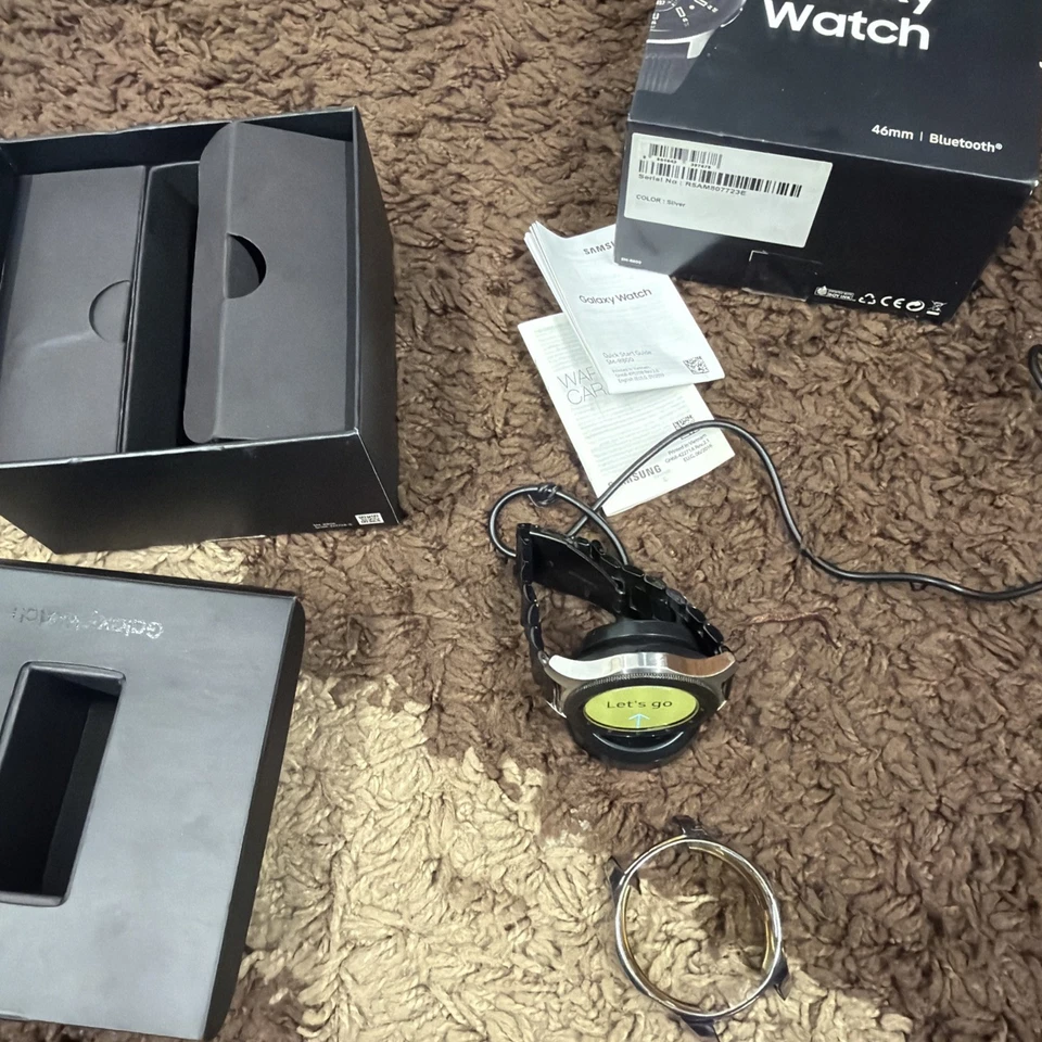 Samsung Galaxy Watch 46mm,Silver,Stainless Steel Case, Complete, Fully Working., photo 2 of 5
