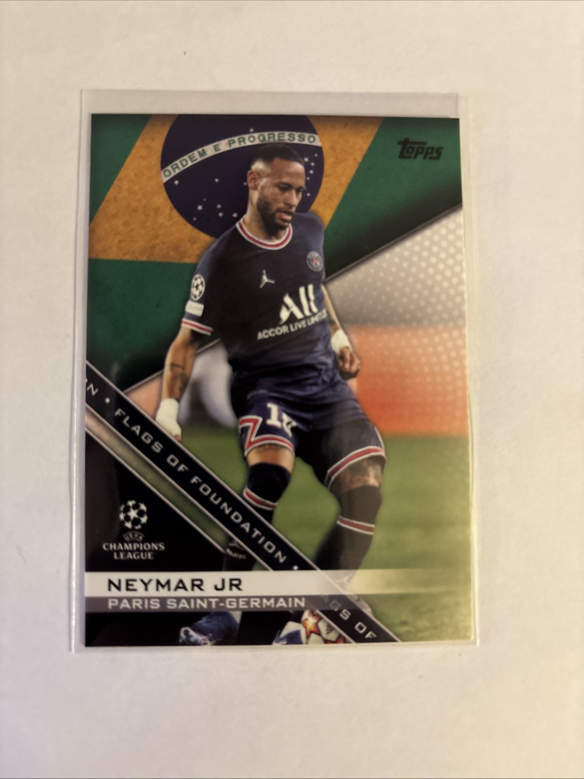 2021-22 UCL Collection - Flags of Foundation Neymar Jr #FF-04