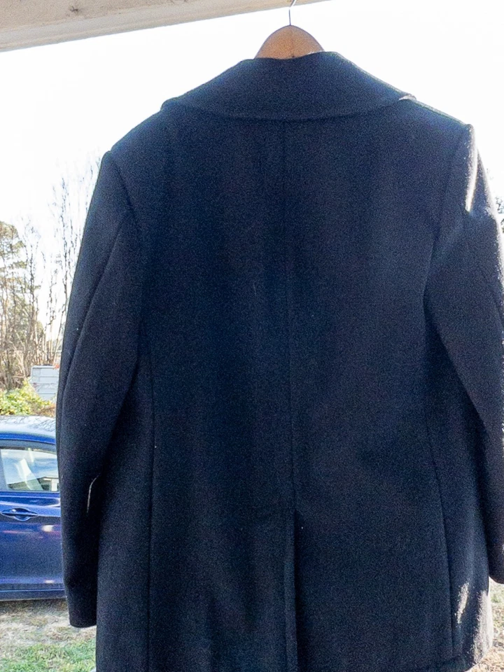 US Navy Issued Pea Coat Military Authentic Heavy Wool Mens Size 42R NO HOLES - Image 4 of 4