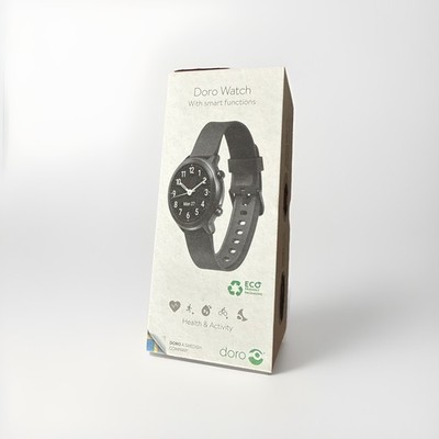 Doro 8515 Smartwatch Android/iOS Fitnessuhr, Schrittzähler, Herzfrequenz, blau