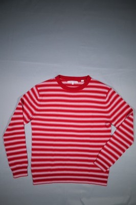 Chinti & Parker Damen Pullover Gestreift Rosa Rot Wolle Kaschmir Gr. M Neu