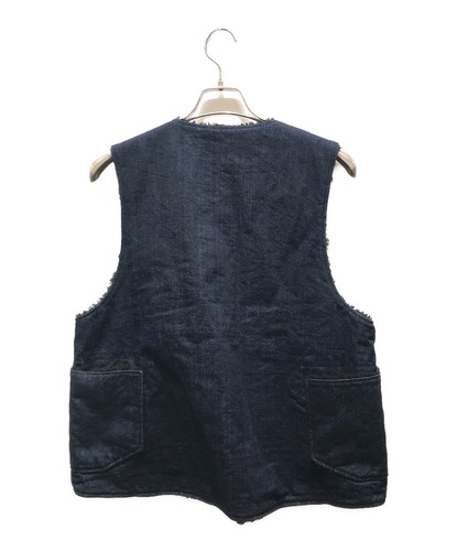Engineered Garments Reversible Boa Denim Vest Size: S Indigo Men - Picture 2 of 4