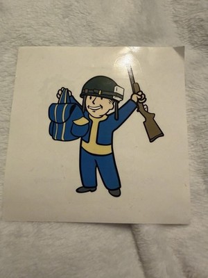 FALLOUT 76 Vault Boy COLLECTIBLE STICKER GAMESTOP EXCLUSIVE