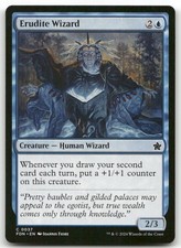 Erudite Wizard MTG Foundations 37 C NM
