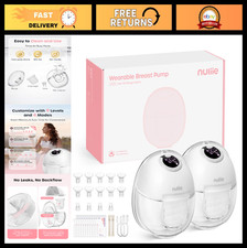Hands-Free Wearable Electric Breast Pump, 4 Modes, 9 Suction Levels, Easy Clean,