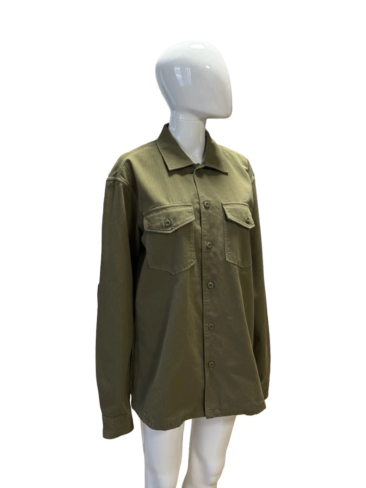 Tellason Military Jacket Men's 100% Cotton Field Utility Pockets Coverall Size S image 2
