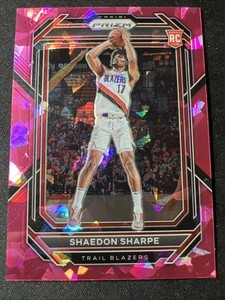 2022-23 Prizm Prizms Pink Ice Shaedon Sharpe RC #250 Portland Trail Blazers