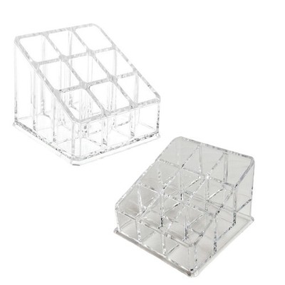 Lippenstifthalter mit 9 Schlitzen, Lippenstift-Organizer, Kosmetikbox für