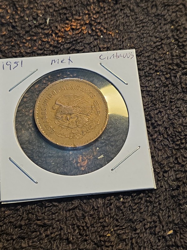 MEXICO 1951 Cinco Centavos 5