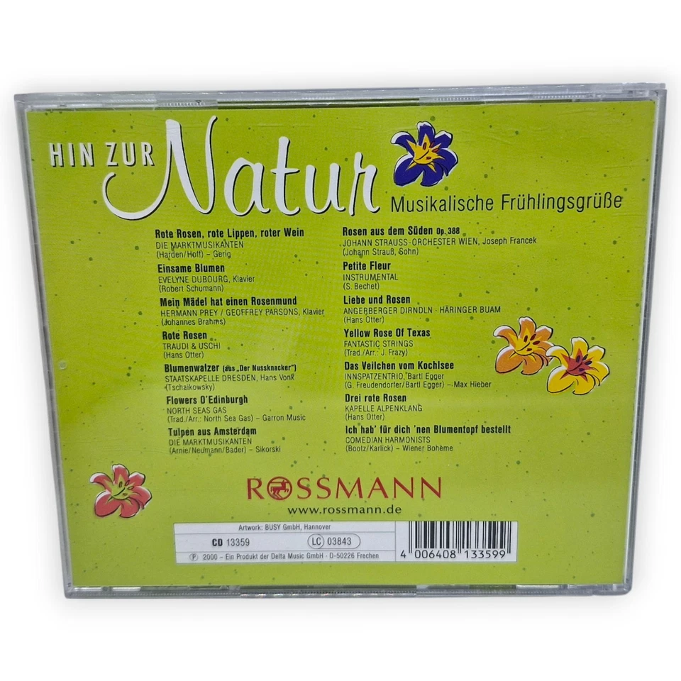 Hin Zur Natur Musikalische Frühlingsgrüße CD Audio Rossmann 2000 Blumen Tulpen - Bild 2 von 4