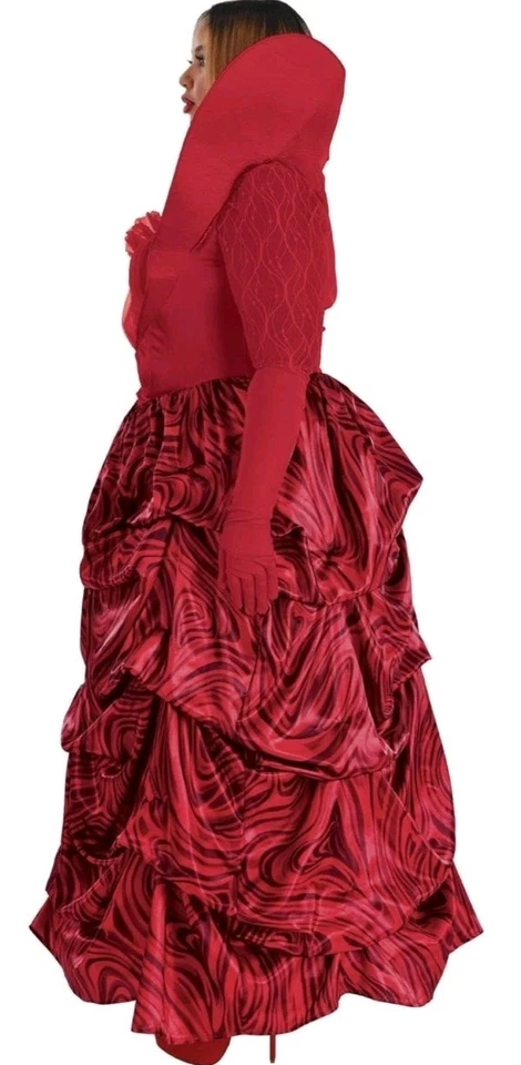 Fantasia feminina Disney Descendants Rise of Red Queen of Hearts tamanho 2XL 18-20 - Imagem 2 de 4