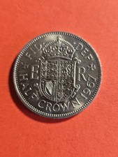 1967 Queen Elizabeth II  Half-Crown In About Uncirculated Condition