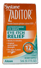 Alcon Systane Zaditor Eye Itch Relief 5ml 0.17Floz. Expires: MARCH 2027