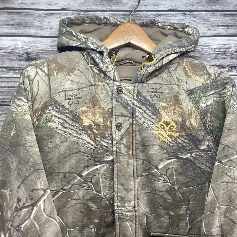 Realtree Xtra Jacket Mens Large Camo Hunting Hooded Outdoor Insulated Heavy Coat - Image 4 of 4