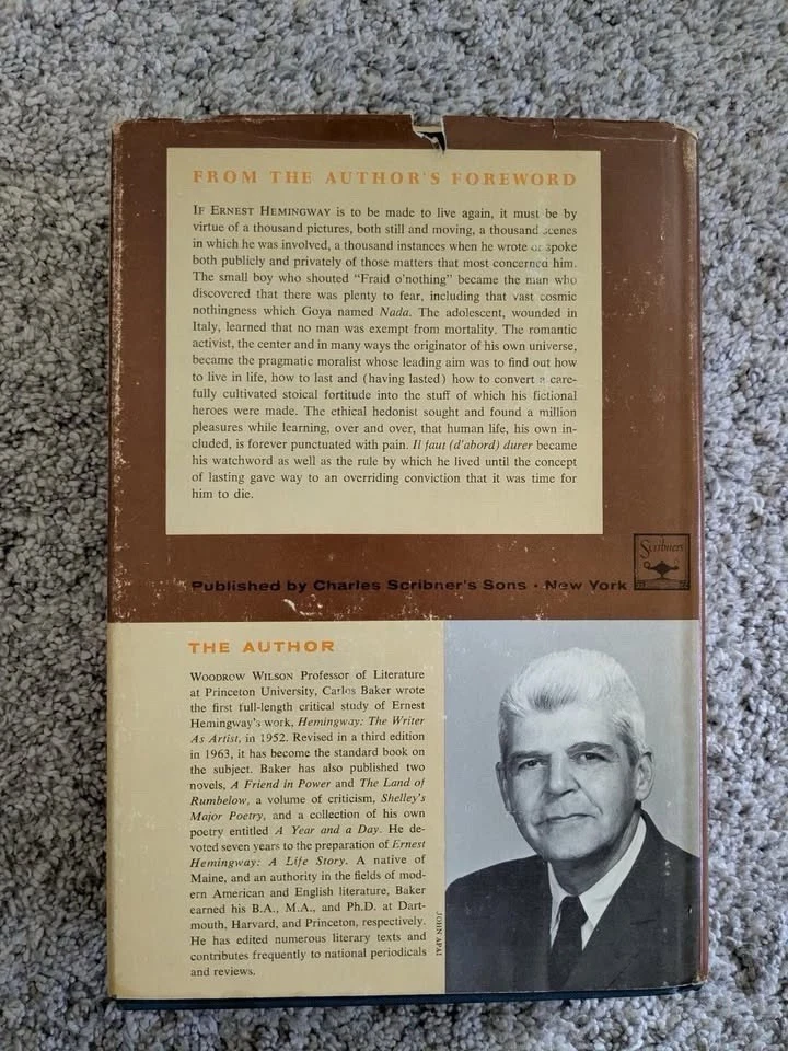 Lot Of 2 Vtg Ernest Hemingway Hardcover books Islands In the stream A Life Story - Image 4 of 4