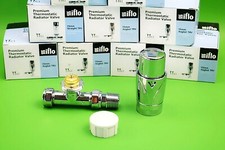 Drayton Iflo 15mm Polished Chrome Straight TRV Replacement Head/Valve Body/Cap