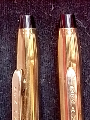 Vintage KANOE Kugelschreiber und Druckbleistift Set goldfarben selten Vintage - Bild 6 von 10