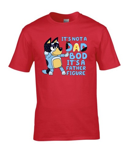 Camiseta It's Not A Dad Bod, It's A Father Figure, Father Day Daddy Dog Adult Top - Imagen 4 de 7