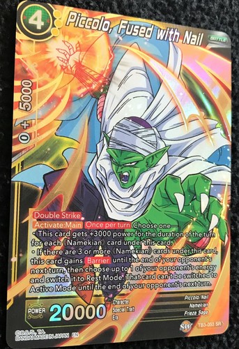 Dragon Ball TCG TB3-053 SR Foil Piccolo Fused With Nail Clash of Fates - Picture 2 of 4