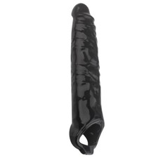 11" Super Long Huge Penis Extender Sleeve Sheath Enlargement Reuse Condom Male