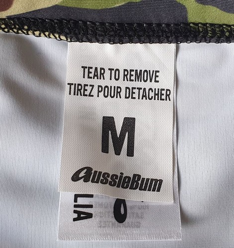 AUSSIEBUM MENS Camo Army Solider Commando Swimming Brief Trunks Green 5cm seam M - Picture 4 of 5