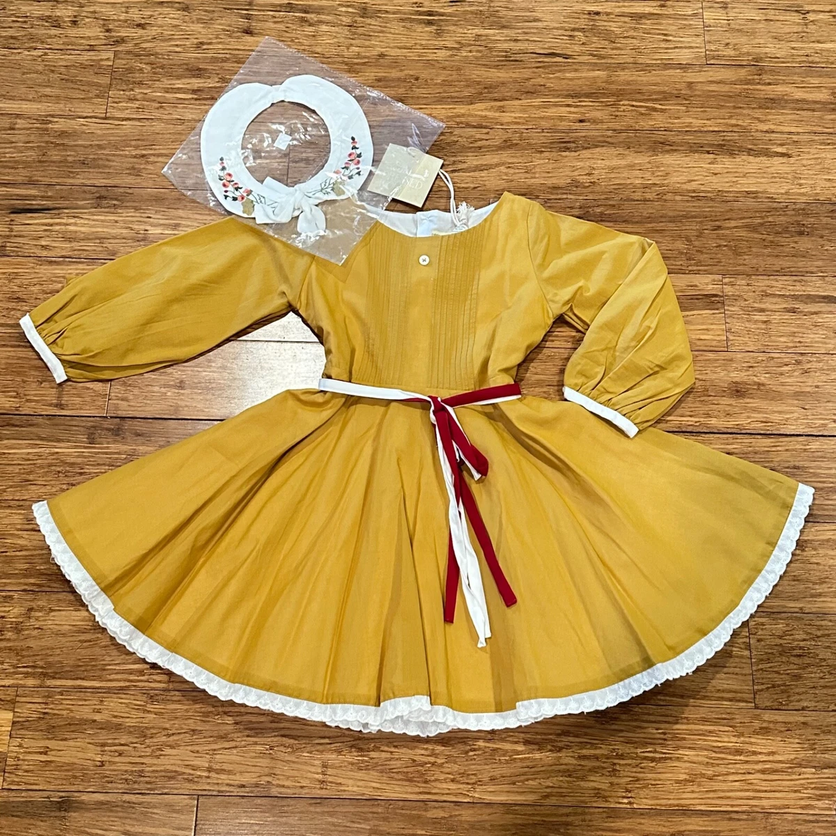witch in green dress Sage Gingham Ruffle Twirl Dress 4T main image 0