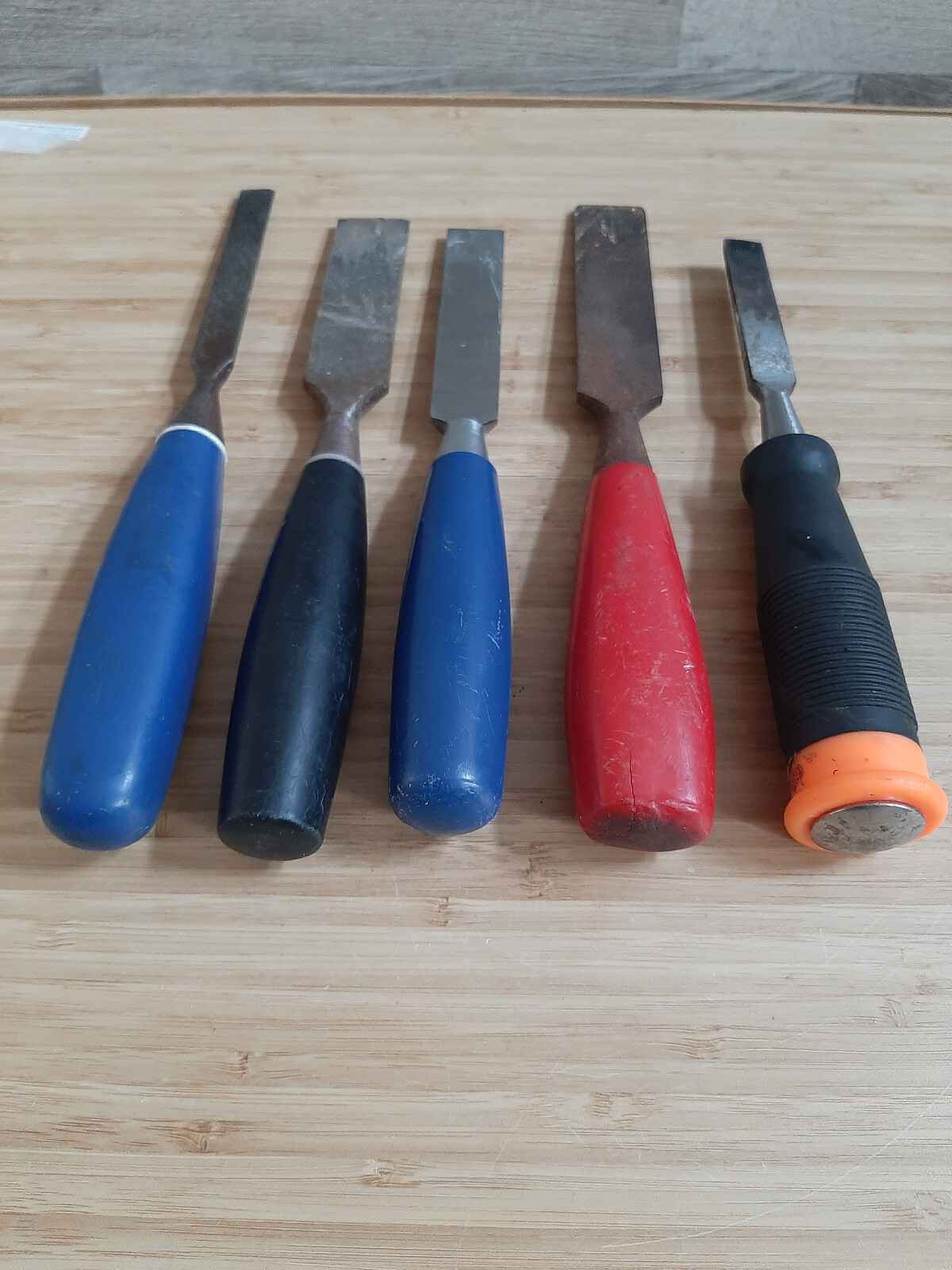 5 x vintage wood chisels eBay
