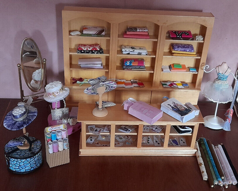 Dolls House Haberdashery and Shop Units. eBay