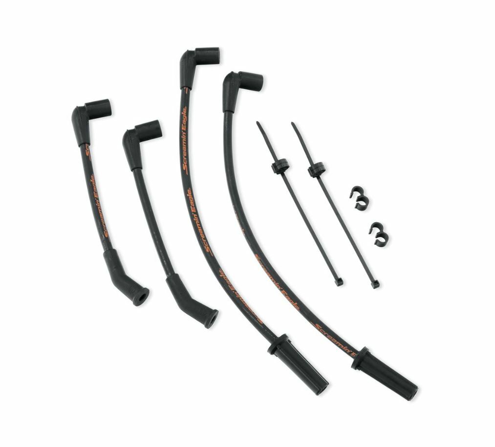 HARLEY NEW OEM Screamin' Eagle 10MM Spark Plug Wires BLACK