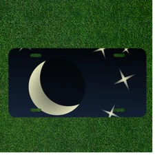 Sky Night Moon Space Lunar Custom Novelty License Plate Car Tag