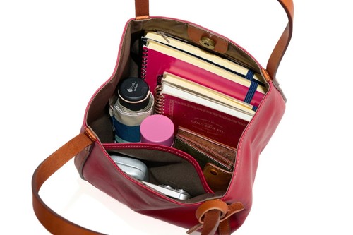 BEAU DESSIN S.A. WF309 Orange Washed Garment Mini Tote Bag Handbags 2025 Model - Picture 5 of 15