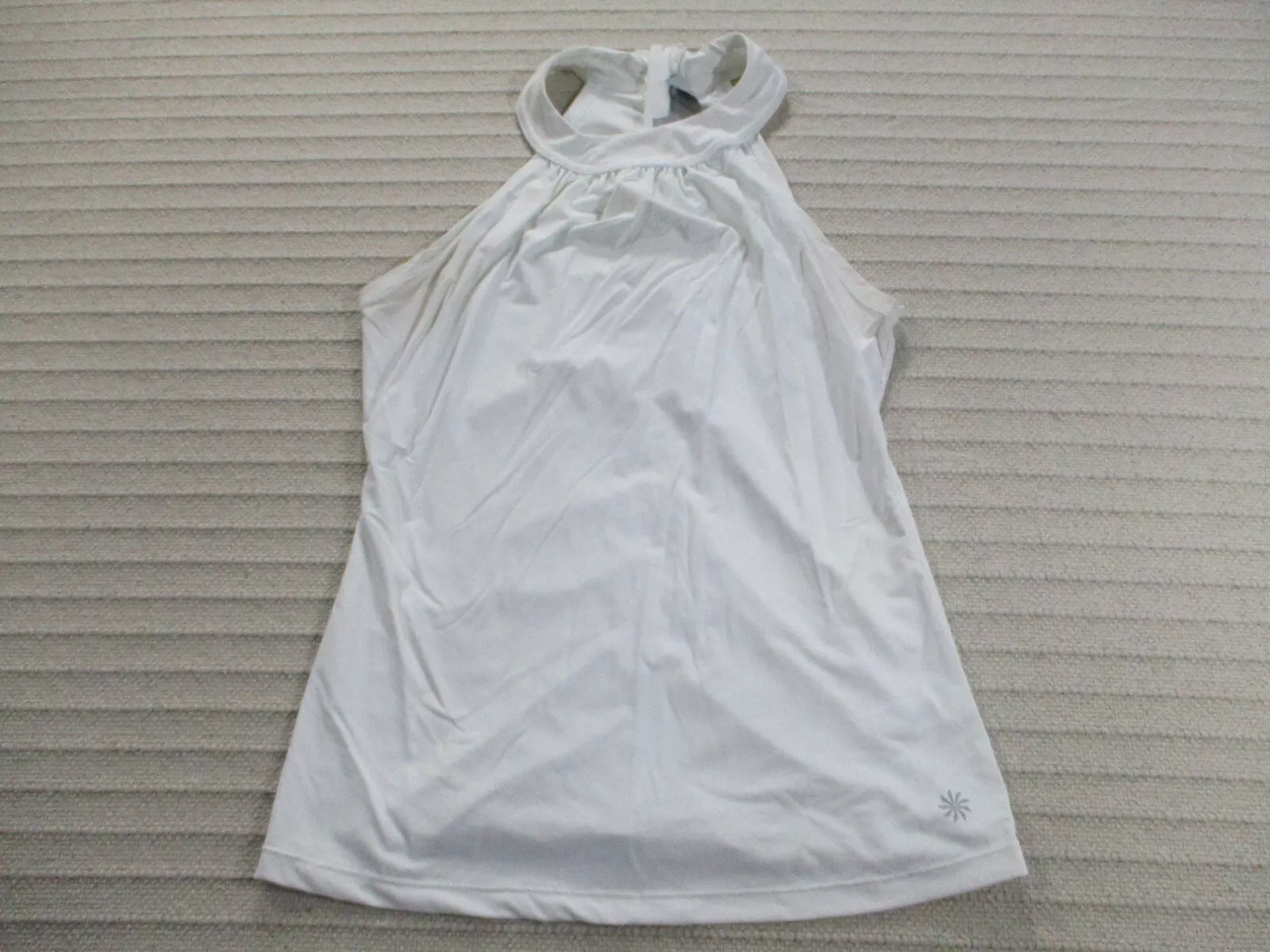 athleta active halter high neck sleeveless zipper tank-top