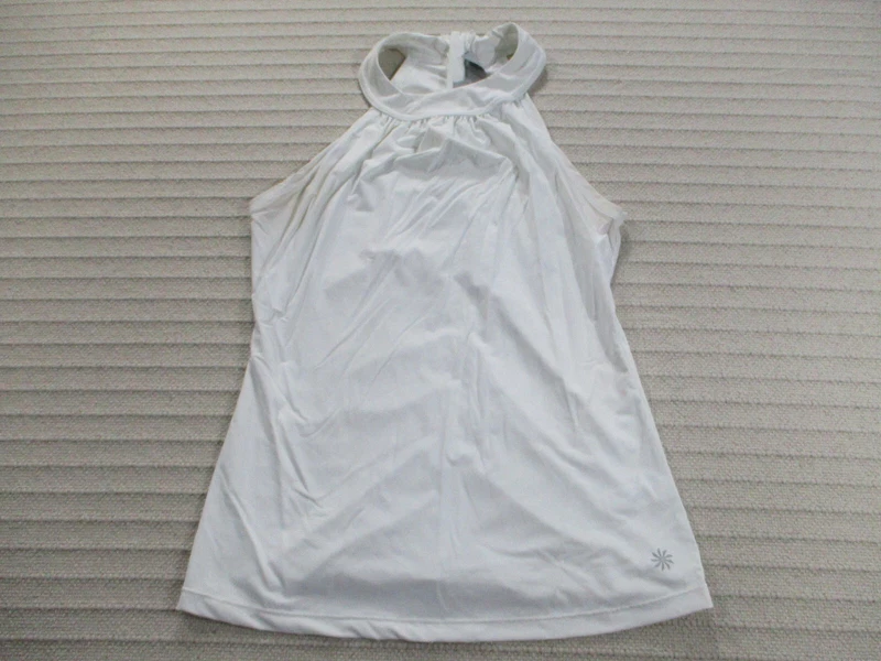 athleta active halter high neck sleeveless zipper tank-top