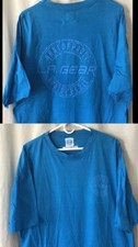 vtg LA Gear t shirt Raised Print Made In Usa Boxy Fit L surf streetwear 80s 90s