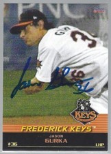 Jason Gurka IP autograph signed 2011 Choice Sportscards Frederick Keys #10 card
