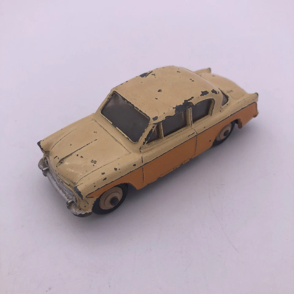 Dinky Toys No. Coche berlina Sunbeam Rapier 166 - naranja/crema circa 1958 vintage Foto 3 de 4