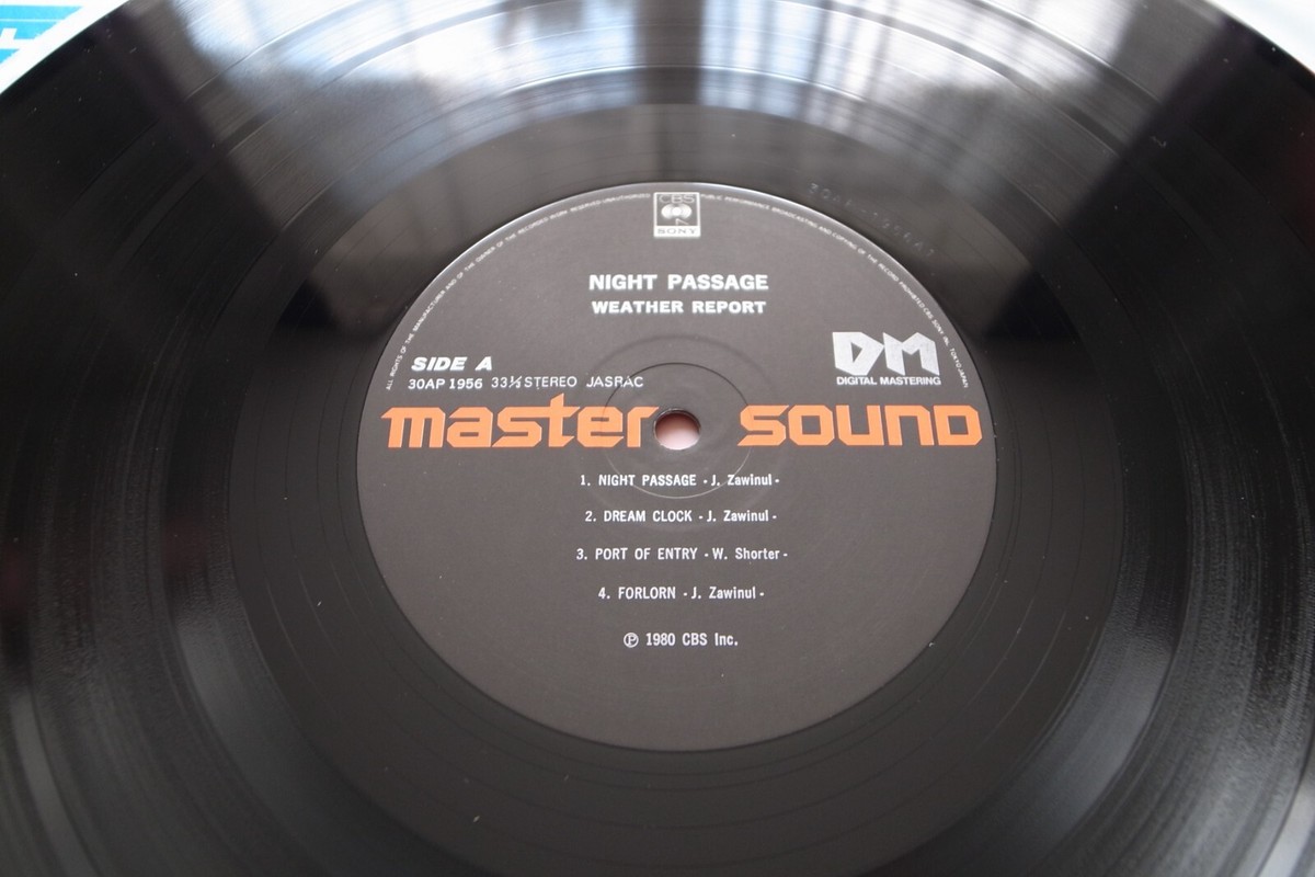 Weather Report ‎– Night Passage JAPAN MASTER SOUND 1980 NEAR MINT