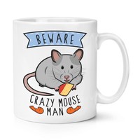 Beware VerrüCkte Maus Mann 284Ml Becher Tasse - Lustiger Witz